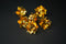 Pure Silver Golden Lotus Flowers 9.16g (Pack of 1)
